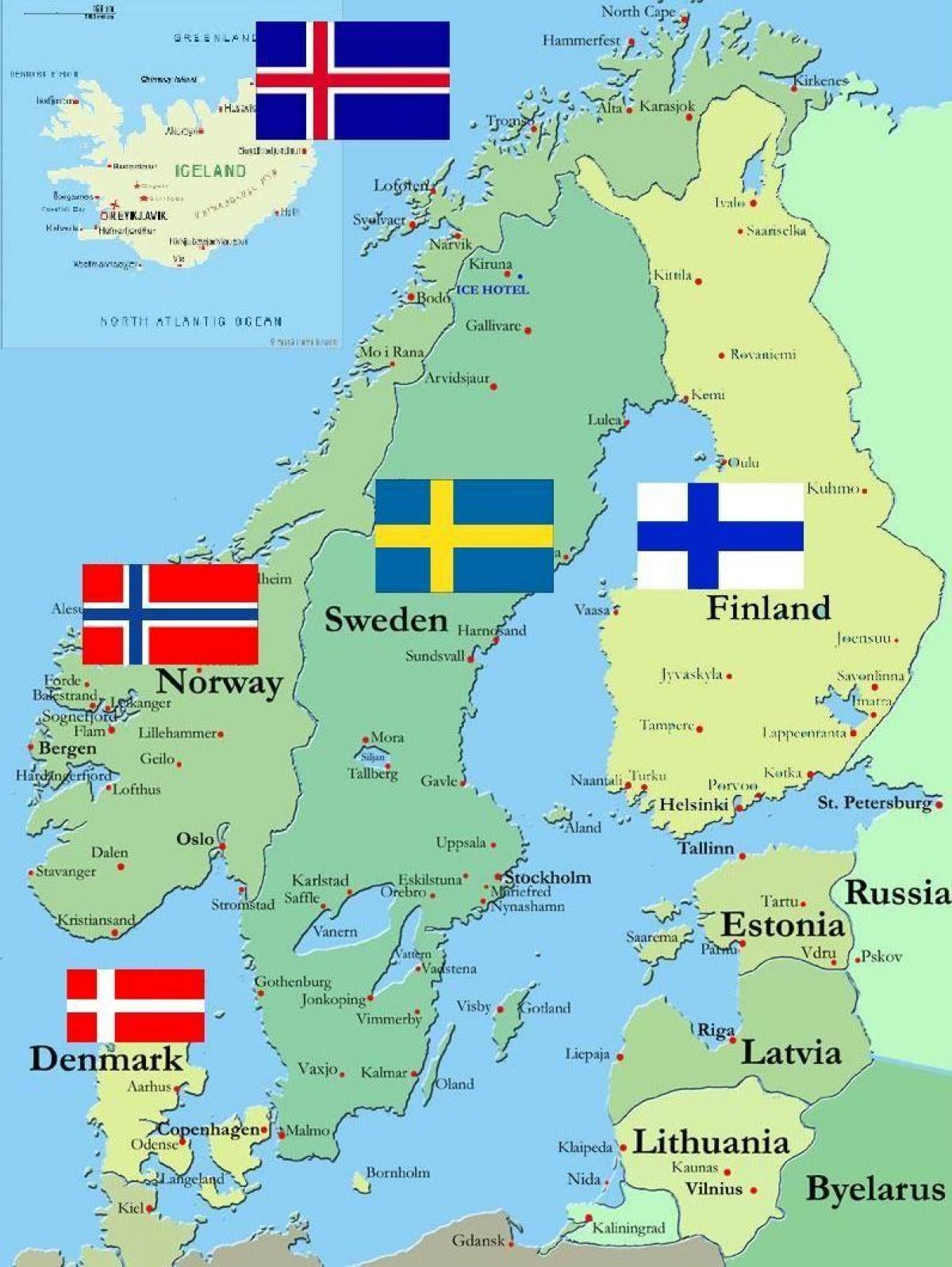 Schweden-surround-Ländern anzeigen