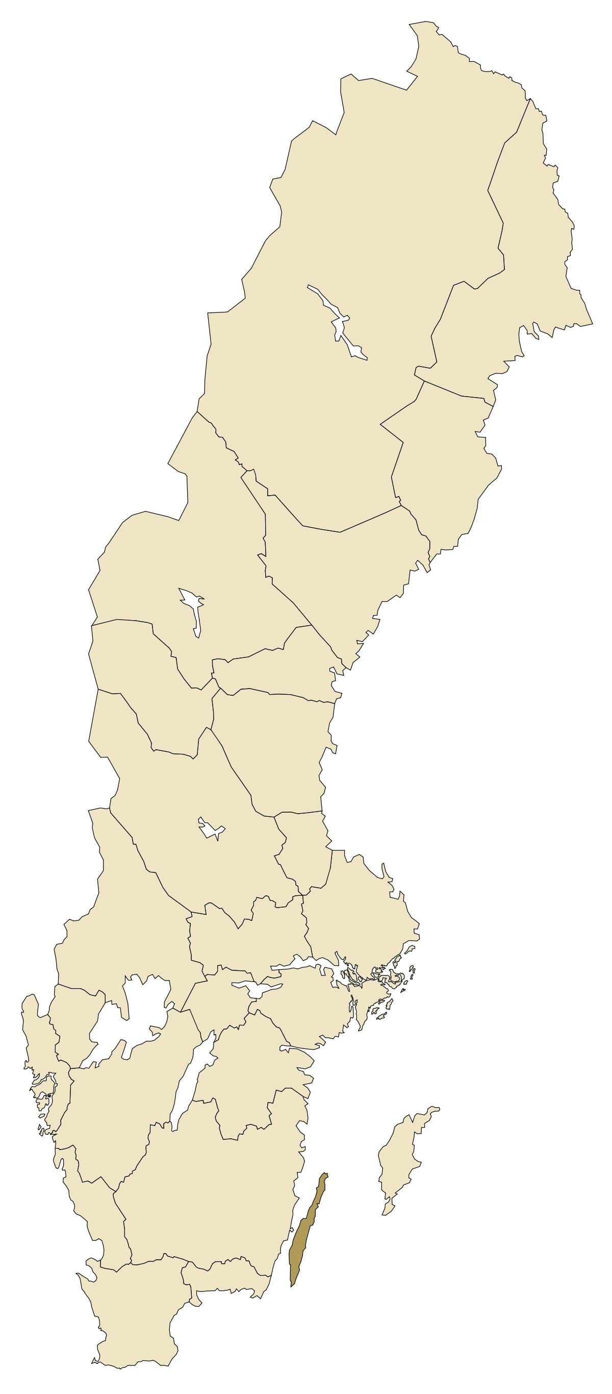 Karte von Oland Schweden