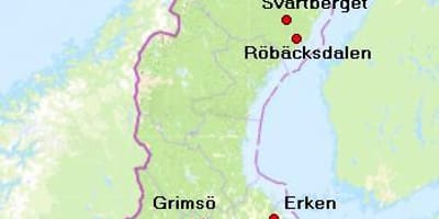 Karte von abisko Schweden