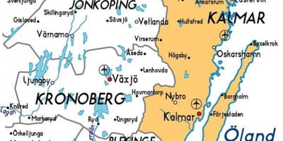Kalmar Schweden Karte