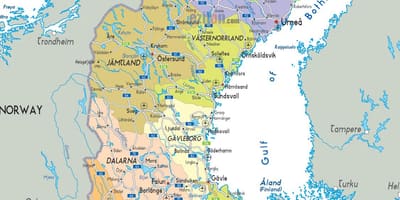 Karte von lund, Schweden