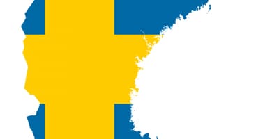 Schweden Landkarte-Flagge