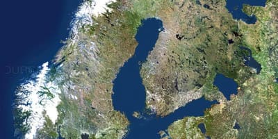 Karte von Schweden-Sat