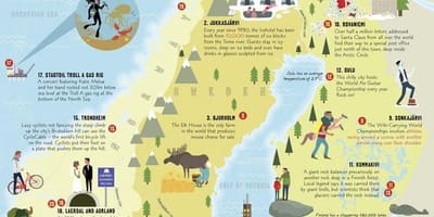 Schweden Attraktion Karte