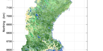 Karte von Schweden-Wälder