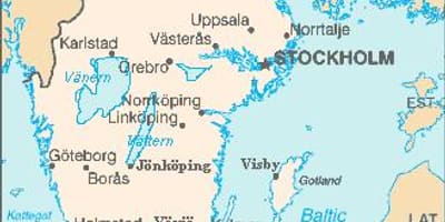 Karte von Växjö, Schweden